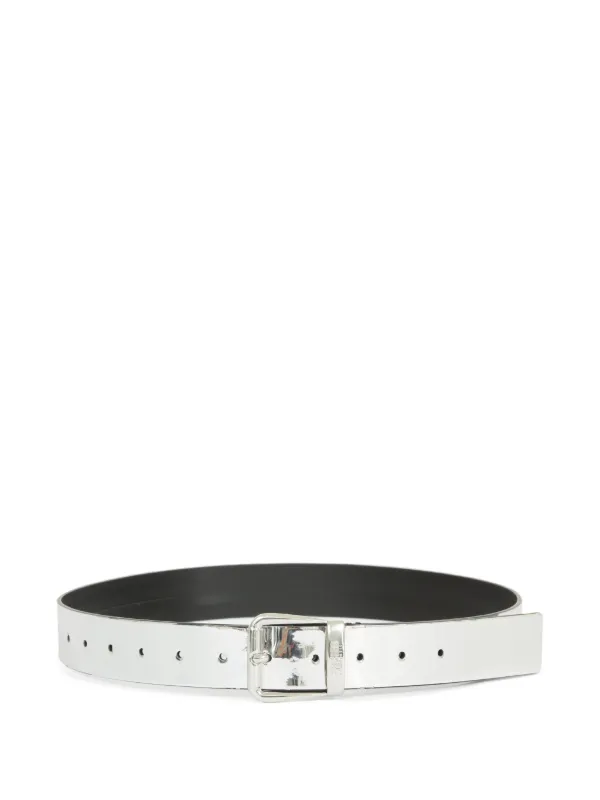 ベルト MM6 Maison Margiela BELT CM 3,5 (SA6TP0022 P8322 T9002) MM6 Maison Margiela Numeric Signature Leather Belt | Black