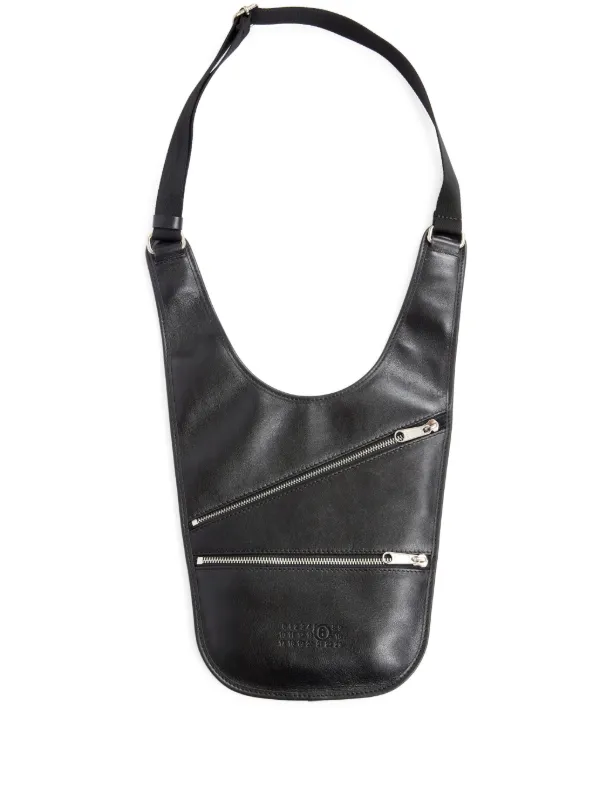 ショルダーバッグ・ポシェット MM6 MAISON MARGIELA Women Shoulder Bags SB6WG0014P7258 Black MM6 Maison Margiela Numeric Leather Shoulder Bag | Black