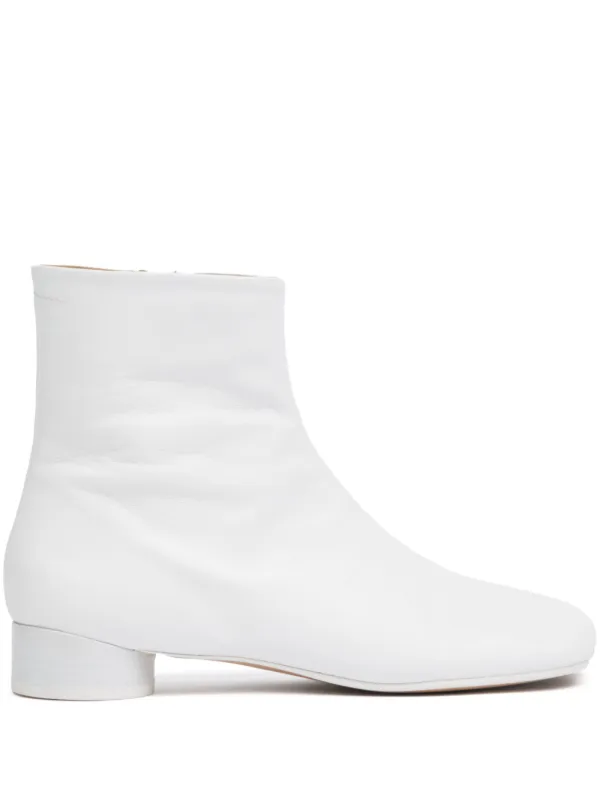 【関税込み】MM6 Maison Margiela グレー Anatomic ブーツ MM6 Maison Margiela Anatomic 70mm レザー アンクルブーツ