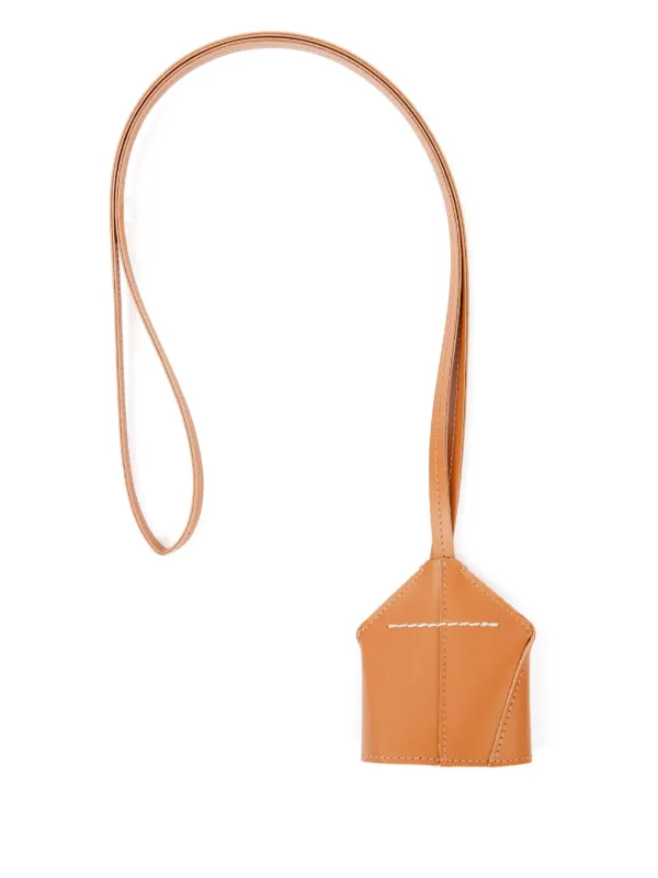 MM6 Maison Margiela レザーネックストラップ | オレンジ | FARFETCH JP