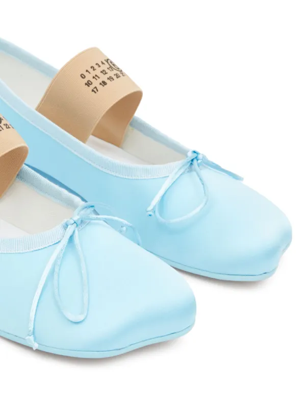 靴 mm6 ballet shoe MM6 girl's leather ballet shoes with Numeric logo | BRAVE KID