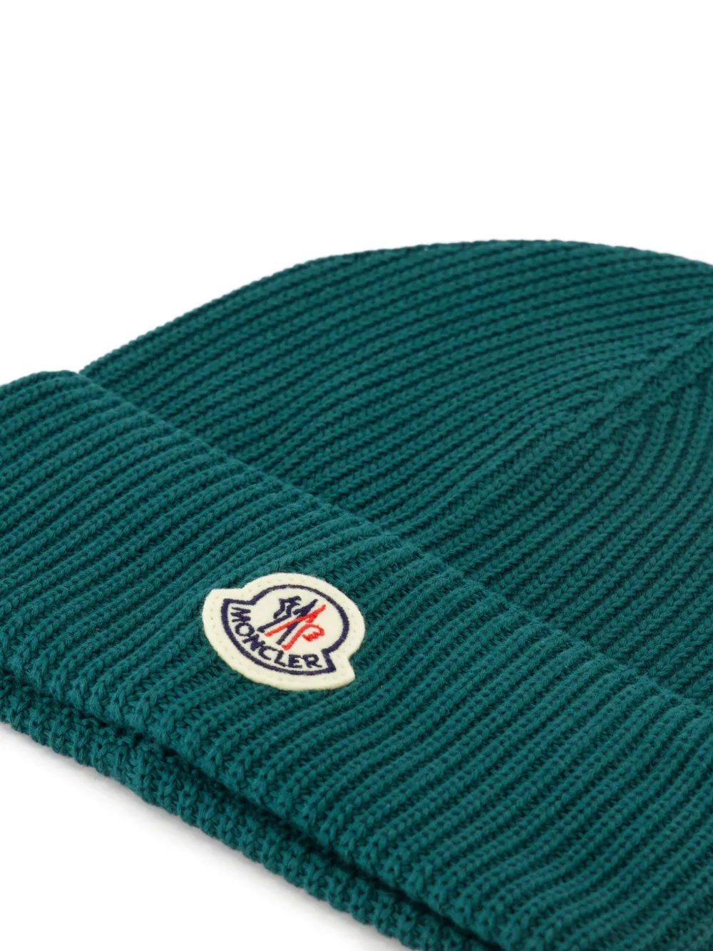 Moncler Muts met logopatch Groen