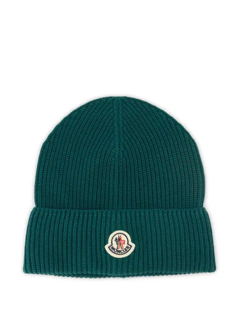 Moncler bonnet à patch logo