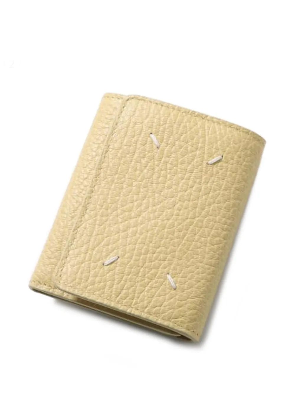Maison Margiela calf-leather tri-fold wallet | Yellow | Image 1