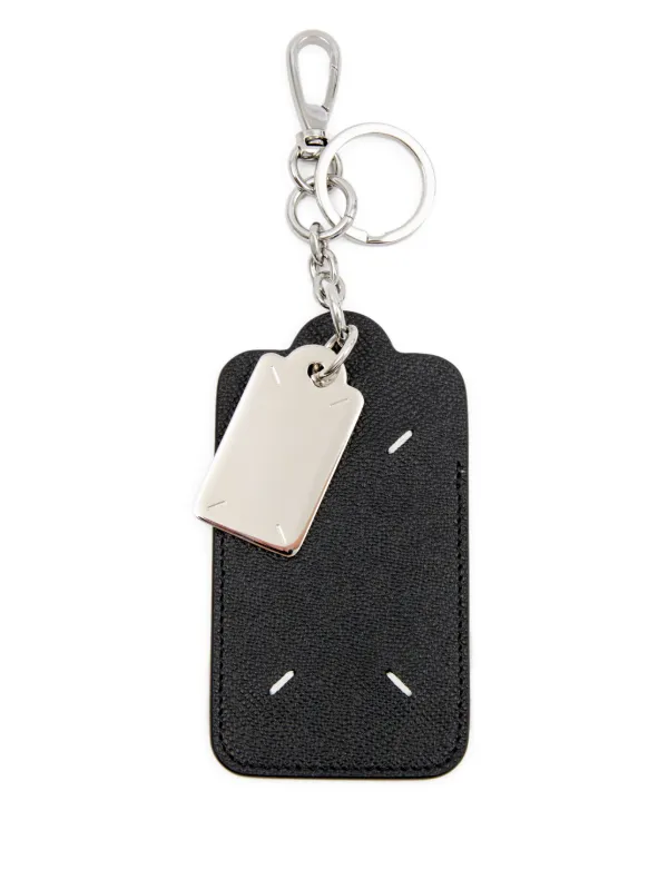 Maison Margiela duo-tag keyring-cardholder | Black | FARFETCH ID