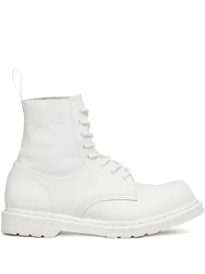 MM6 Maison Margiela x Dr. Martens Colourblock Ankle Boots | Red