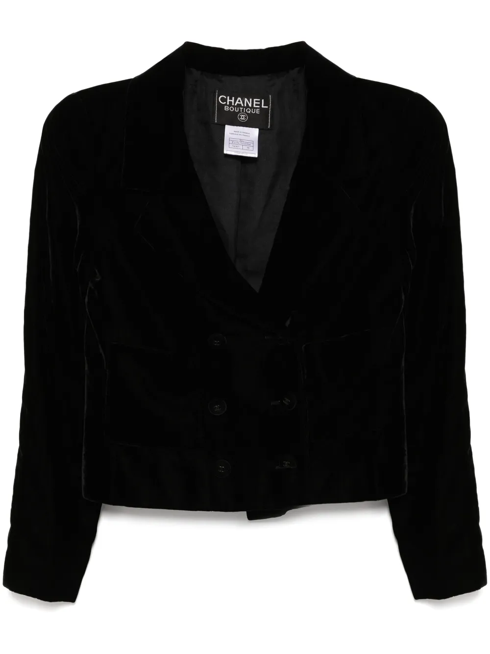 CHANEL Pre-Owned 1998 velvet jacket | Black | Image 1