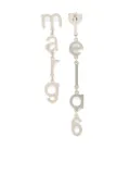 MM6 Maison Margiela Letter Logo earrings - Silver