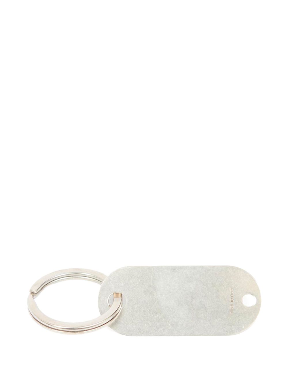 MM6 Maison Margiela Sleutelhanger met gegraveerde getallen - Zilver