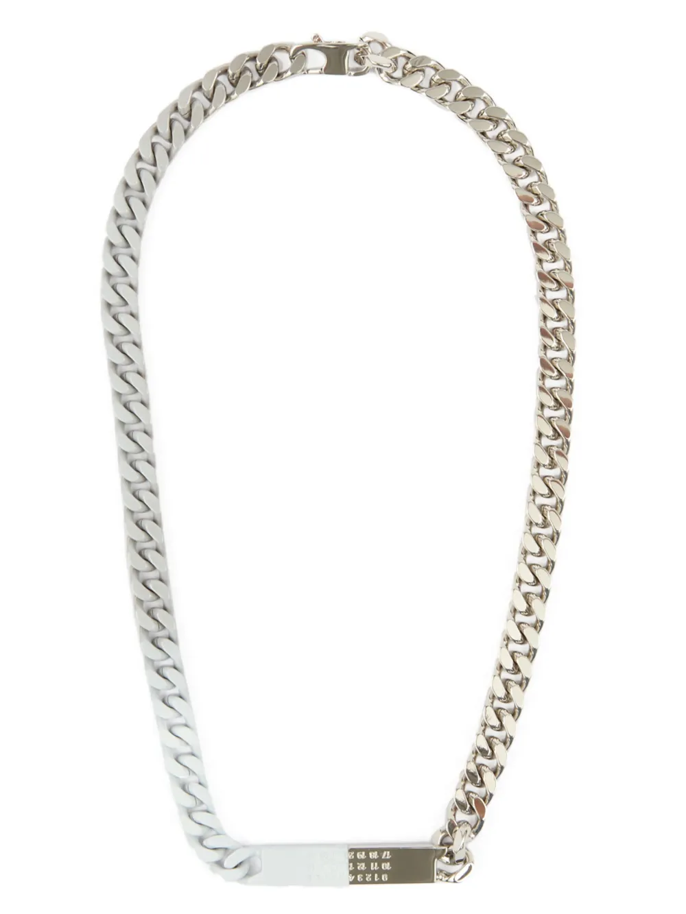 MM6 Maison Margiela ナンバーモチーフ ネックレス - シルバートーン MM6 Maison Margiela ナンバーモチーフ ネックレス - シルバートーン