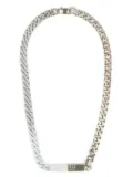 MM6 Maison Margiela numbers-motif necklace - Silver