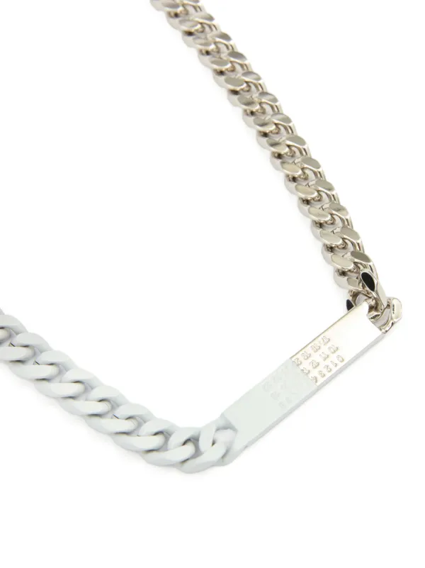 MM6 Maison Margiela ナンバーモチーフ ネックレス | シルバートーン 