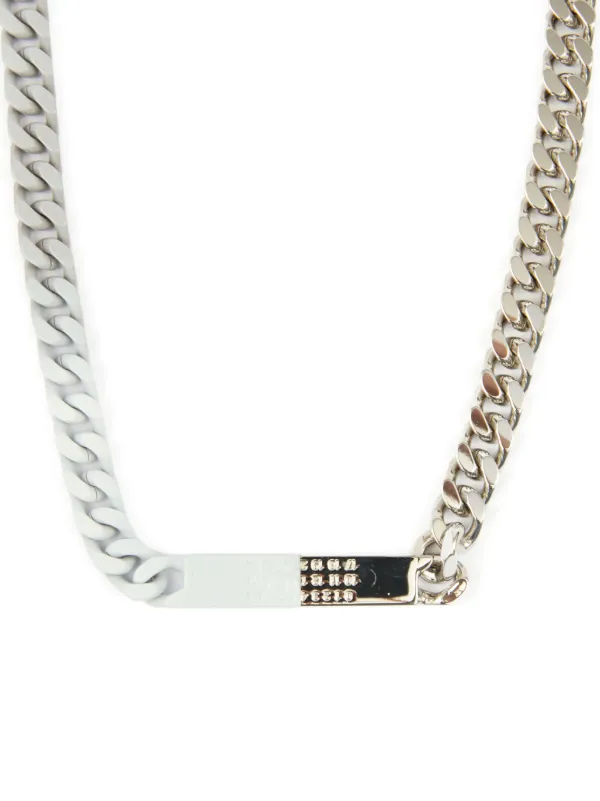MM6 Maison Margiela ナンバーモチーフ ネックレス | シルバートーン 