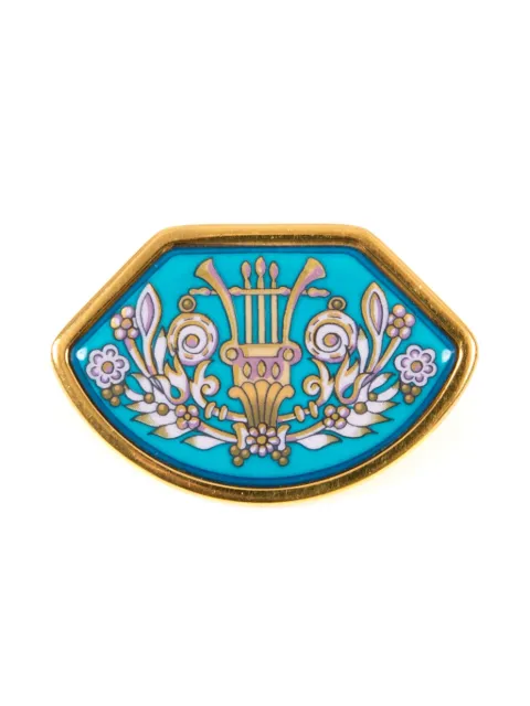 Hermès Pre-Owned 1990s enamel brooch