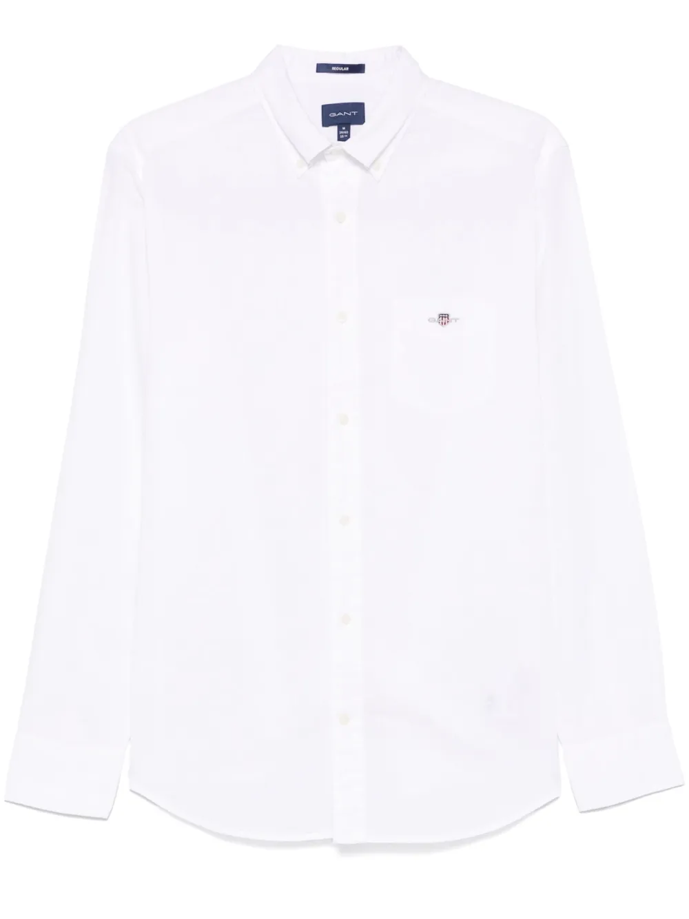 logo-embroidered shirt