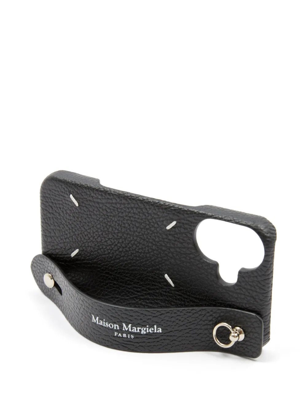 Maison Margiela Four Stitches iPhone 16 hoesje Zwart