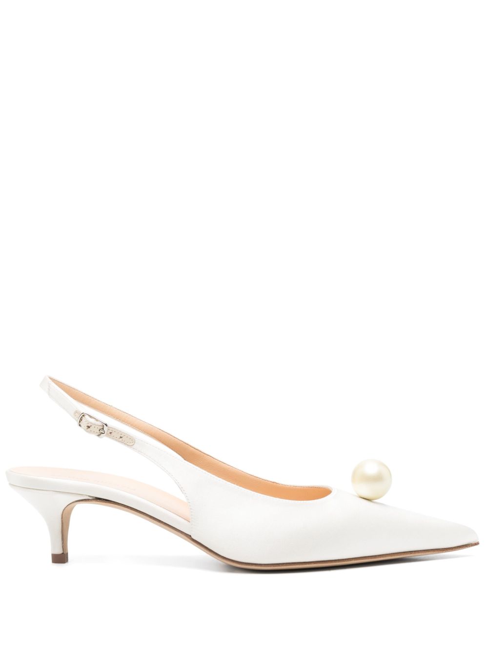 Magda Butrym 45 mm pumps met parels Wit