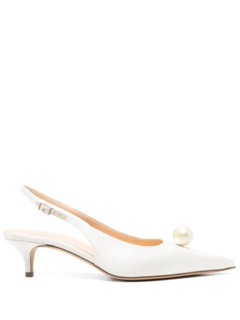 Magda Butrym zapatillas con detalles de perlas y tacón de 45mm