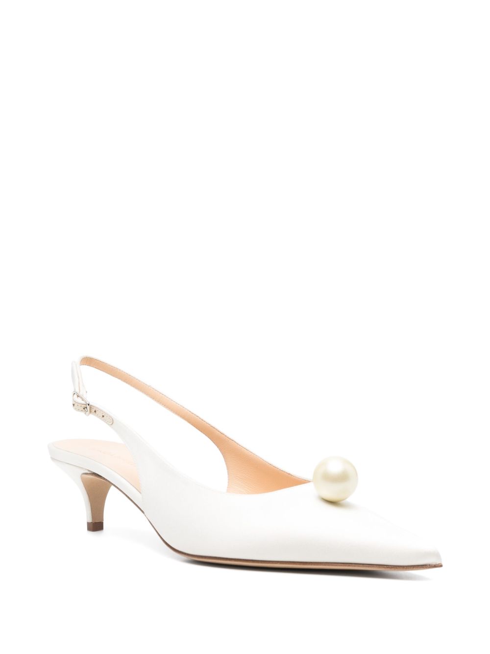 Magda Butrym 45 mm pumps met parels - Wit