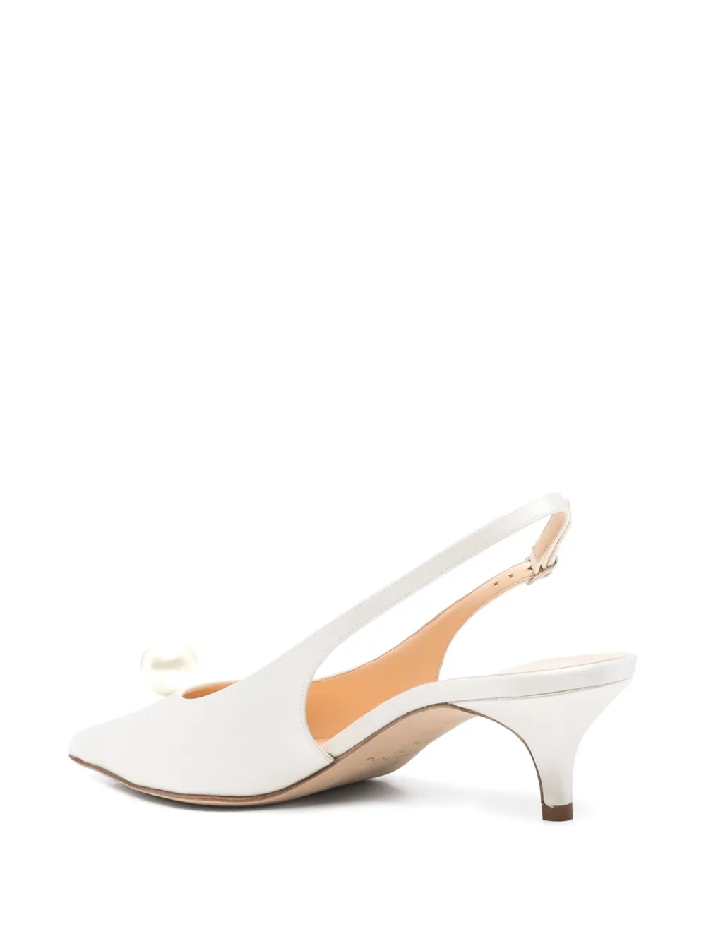 Magda Butrym 45 mm pumps met parels Wit