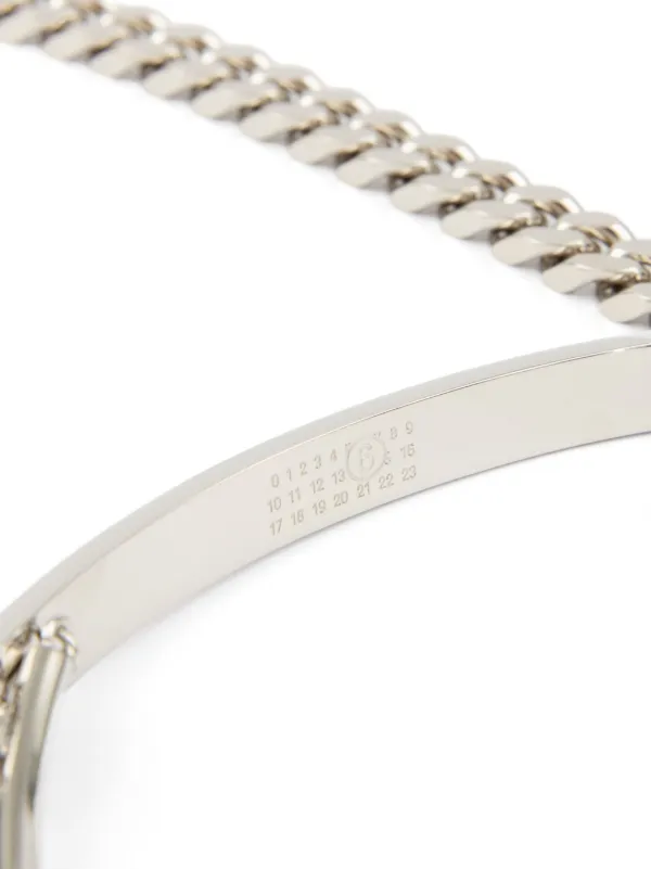 MM6 Maison Margiela チェーン ネックレス | シルバートーン | FARFETCH JP