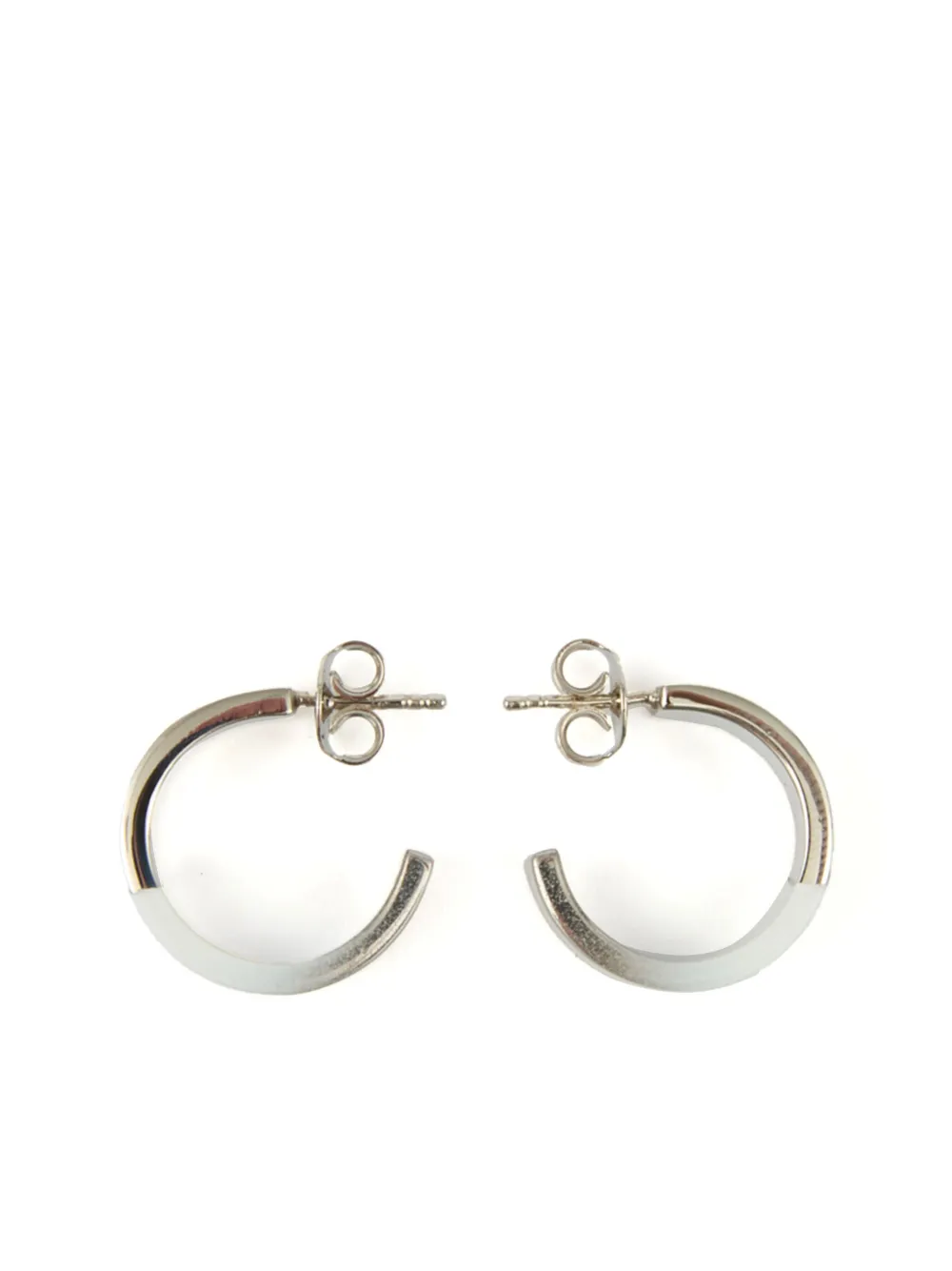 Mm6 Maison Margiela Numbers-motif Earrings In Silver