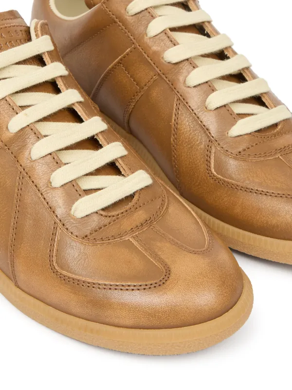 Maison Margiela Replica Panelled Sneakers | Neutrals | FARFETCH