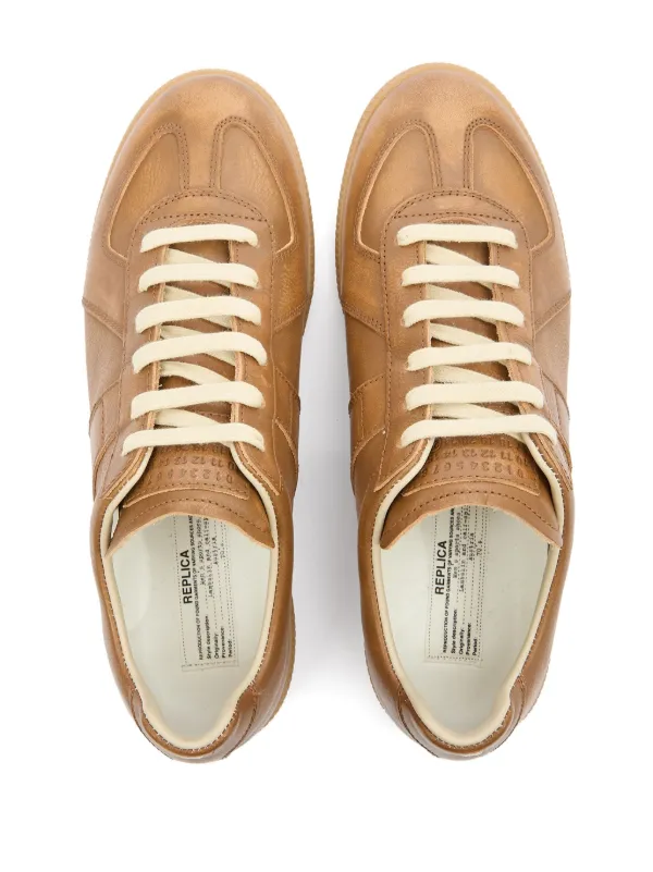 Maison Margiela Replica Panelled Sneakers | Neutrals | FARFETCH