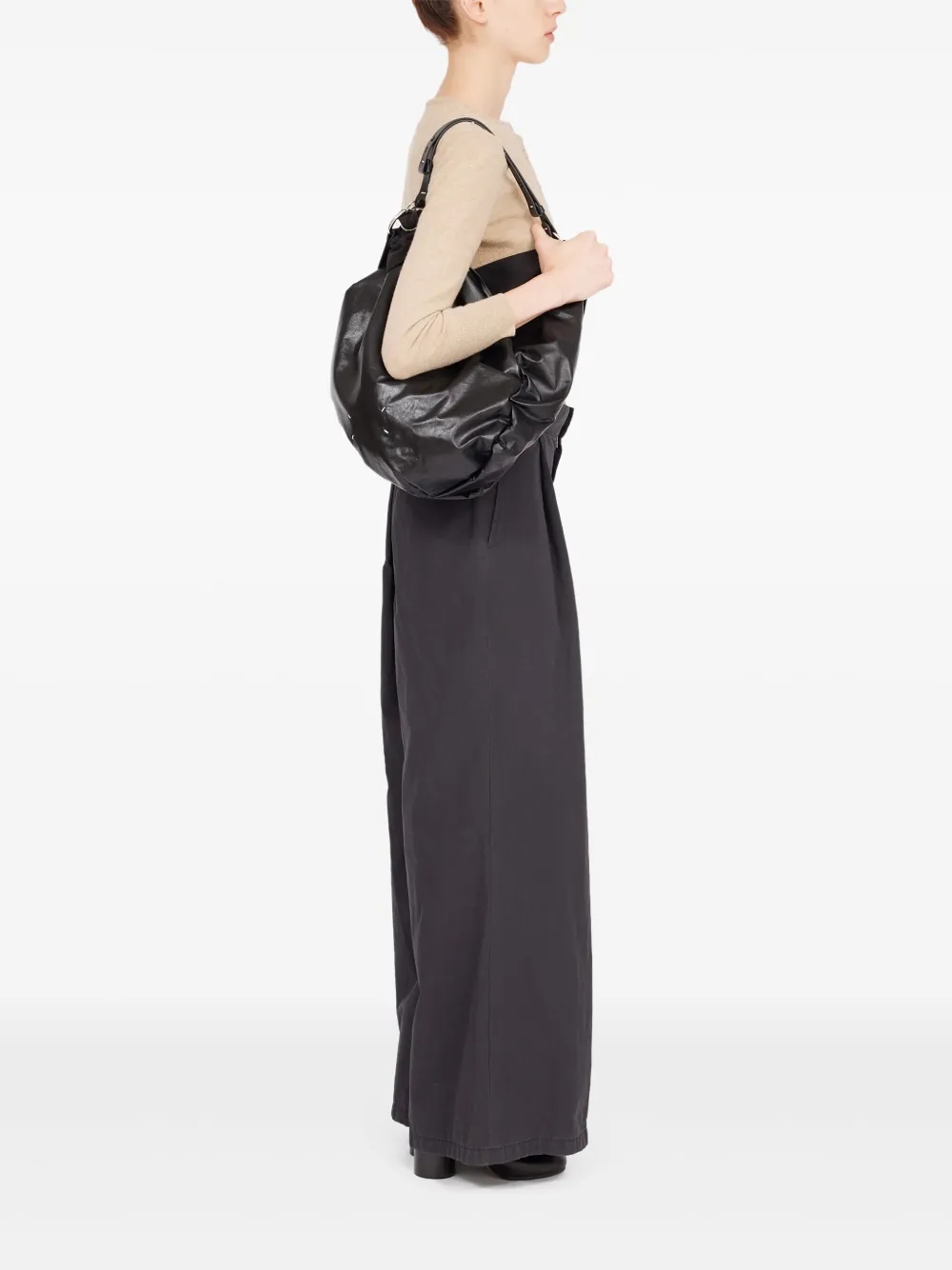 Maison Margiela Leren shopper Zwart