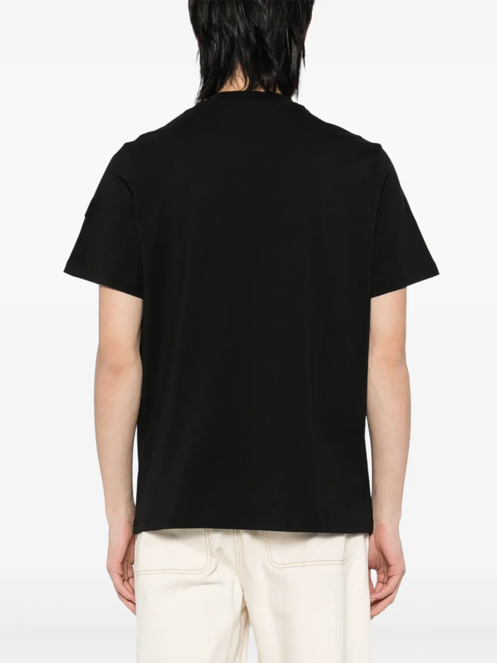 Moncler T-shirt met grafische print Zwart