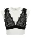 Elisabetta Franchi bralette T-shirt - White