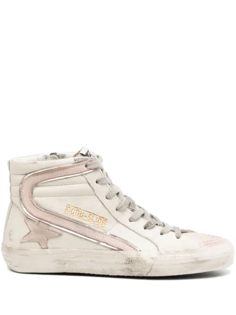 Golden Goose logo-print high-top sneakers