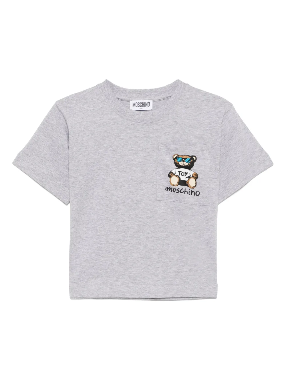 Moschino Kids T-shirt met grafische print Grijs