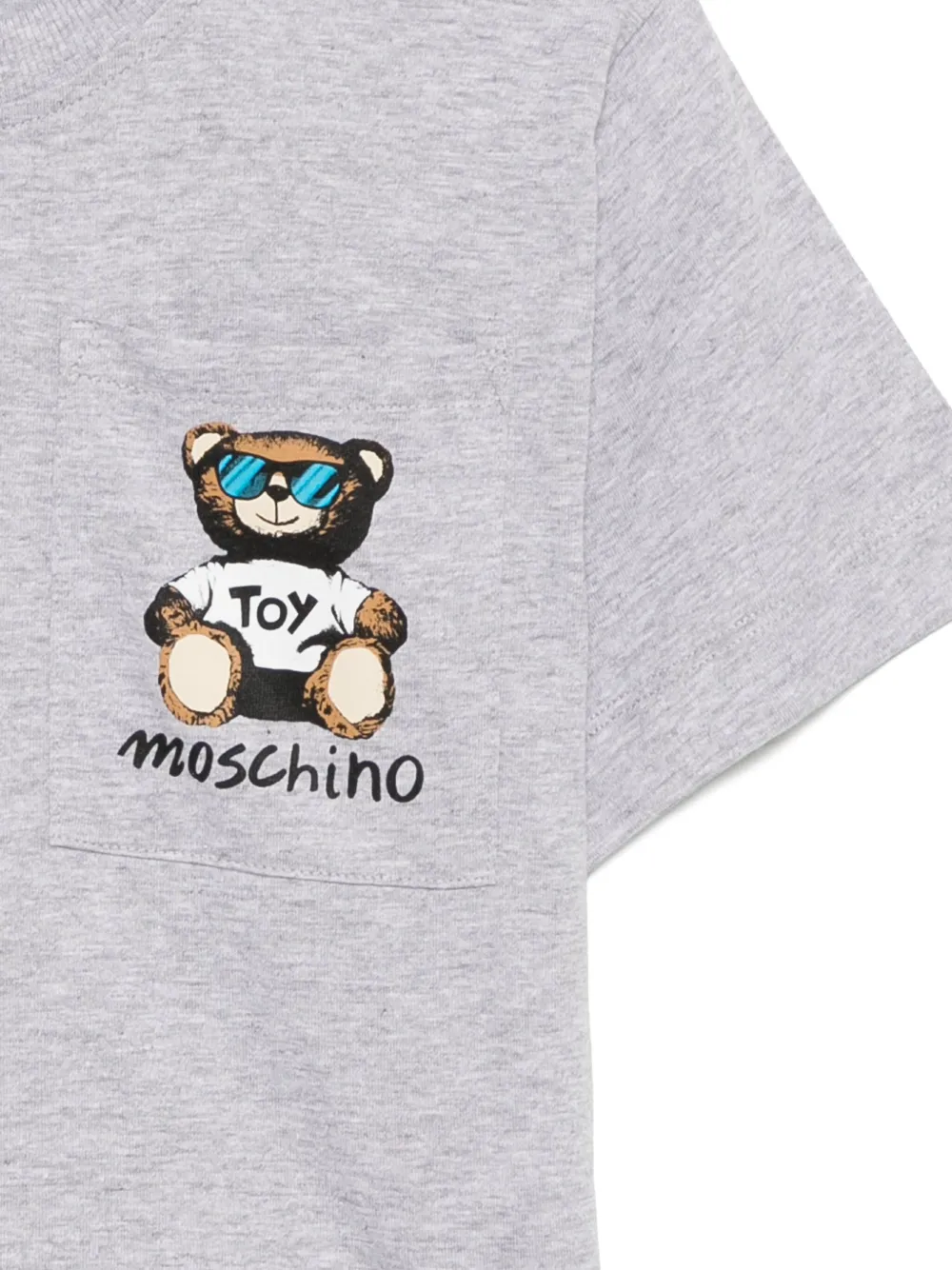 Moschino Kids T-shirt met grafische print Grijs
