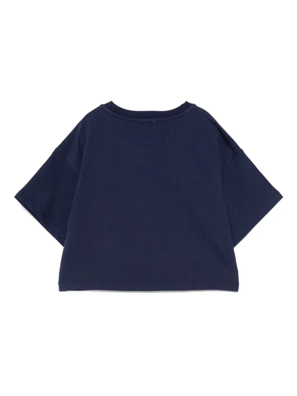 Moschino Kids T-shirt met logoprint Blauw