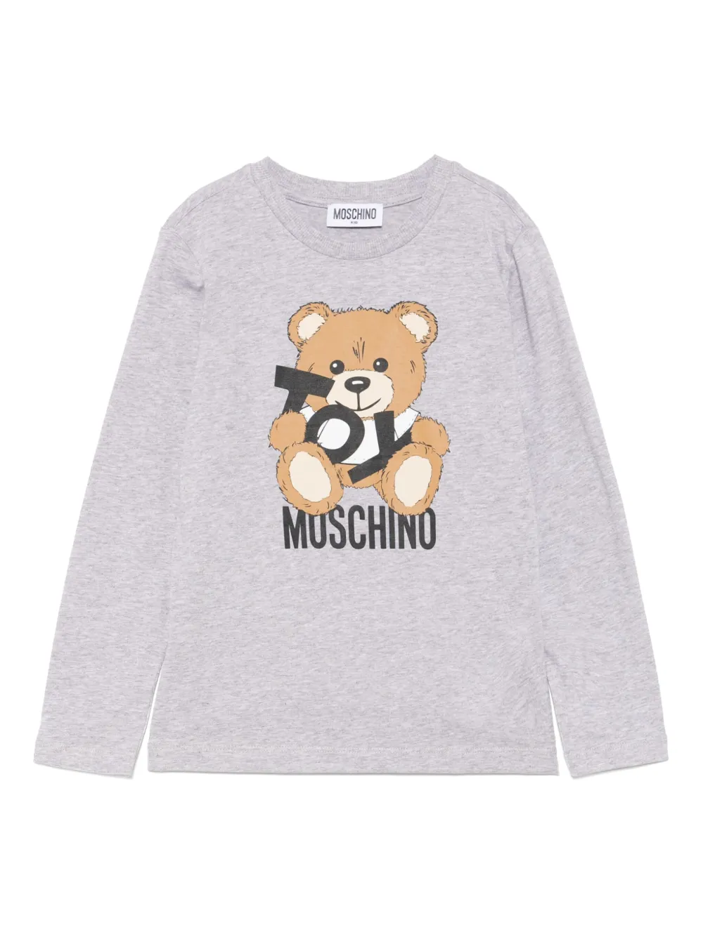 Moschino Kids T-shirt met logoprint Grijs