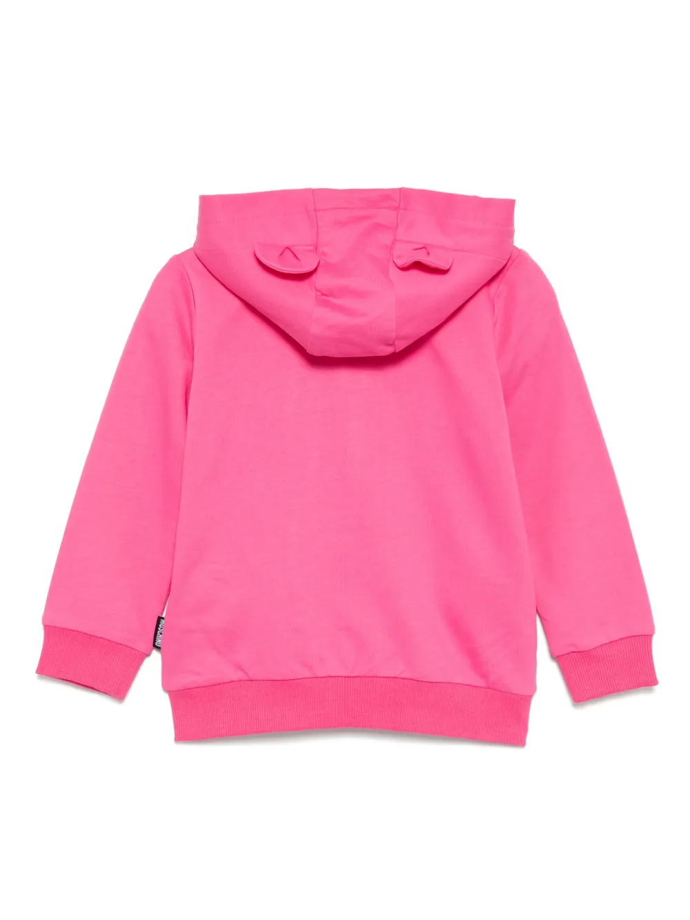 Moschino Kids Hoodie met rits Roze