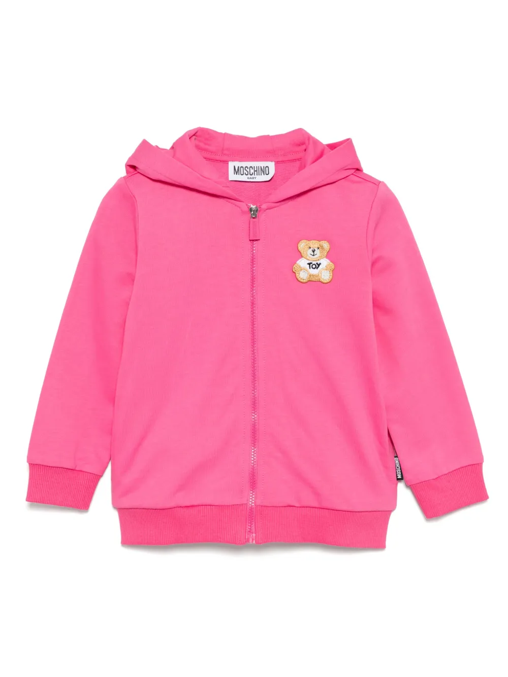Moschino Babies' Logo-patch Zip-up Hoodie
