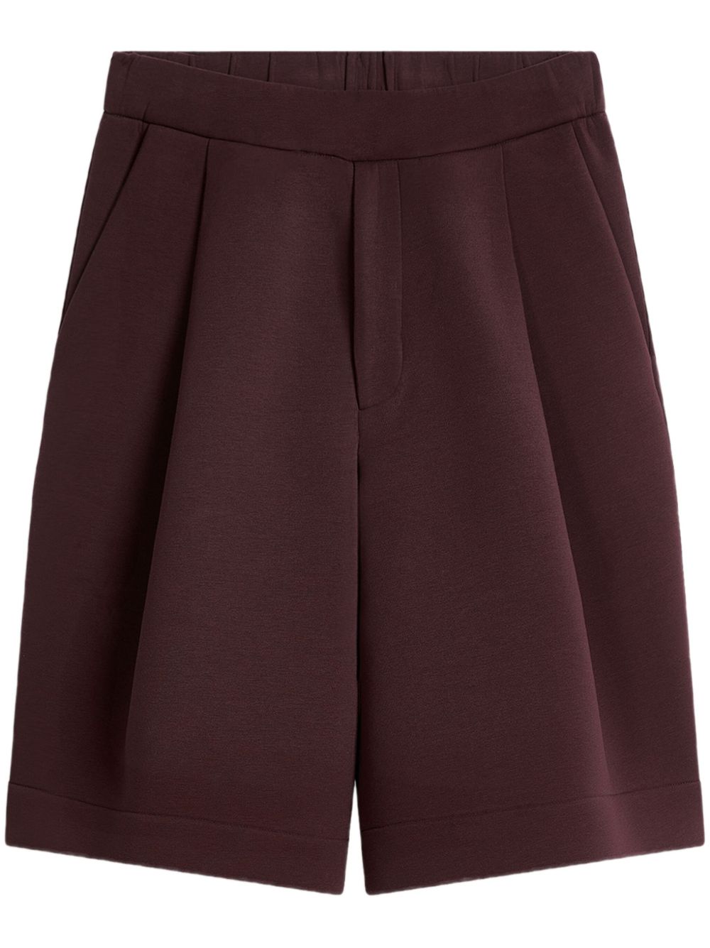 DRIES VAN NOTEN PLEATED COTTON SHORTS