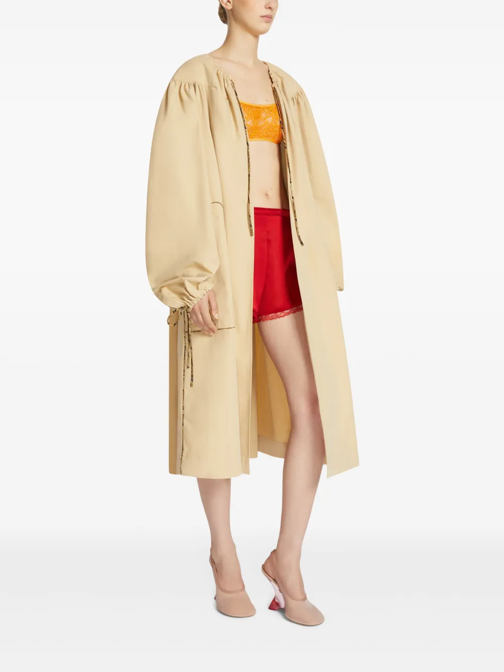 DRIES VAN NOTEN Jas zonder structuur Beige