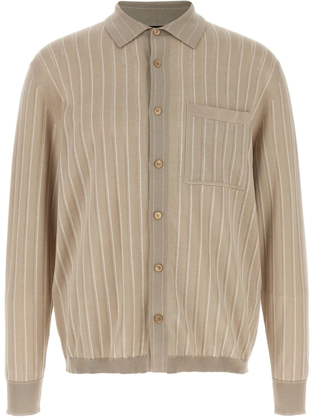 Brioni Gebreid overhemd Beige