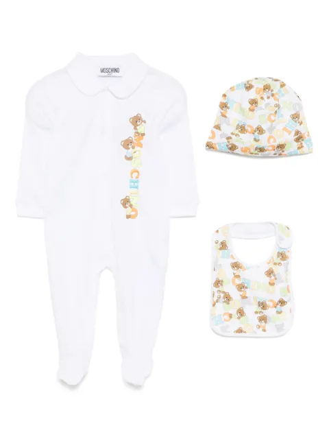Moschino Kids set de romper con estampado gráfico (set de 3 piezas)