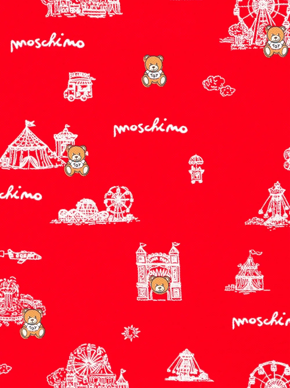 Moschino Kids T-shirt met grafische print Rood