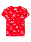 Moschino Kids graphic-print T-shirt - Red