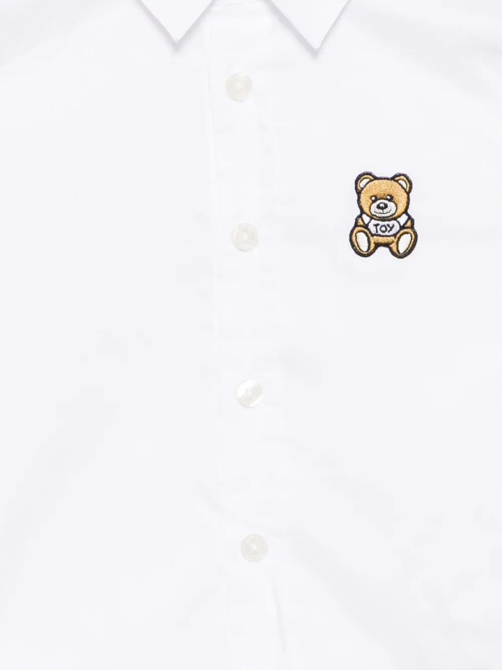 Moschino Kids Shirt met logopatch Wit