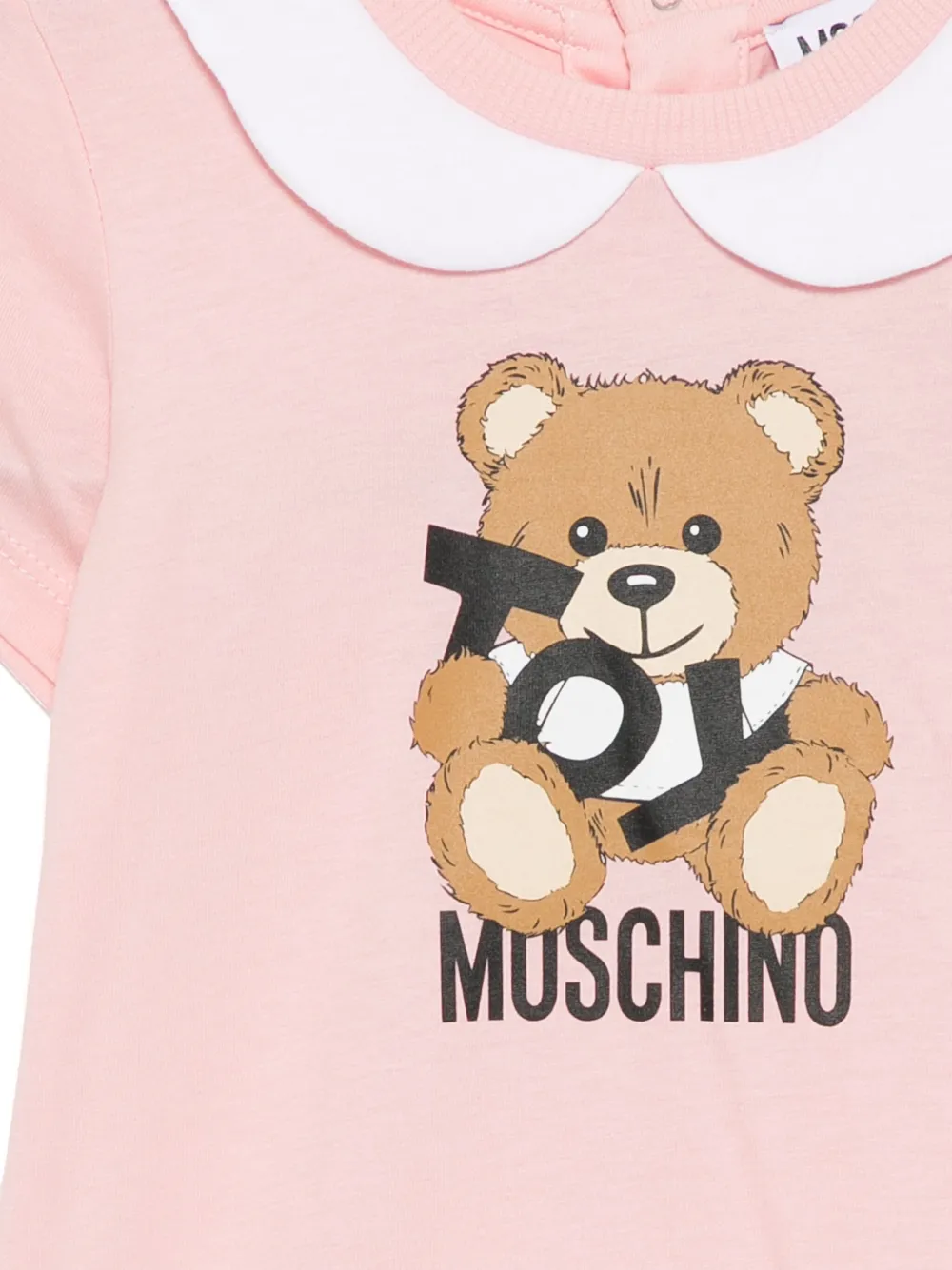 Moschino Kids Romper met print - Roze