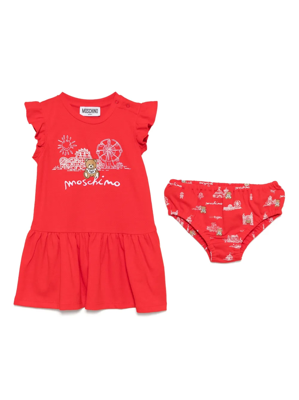 Moschino Babies' Graphic-print Dress