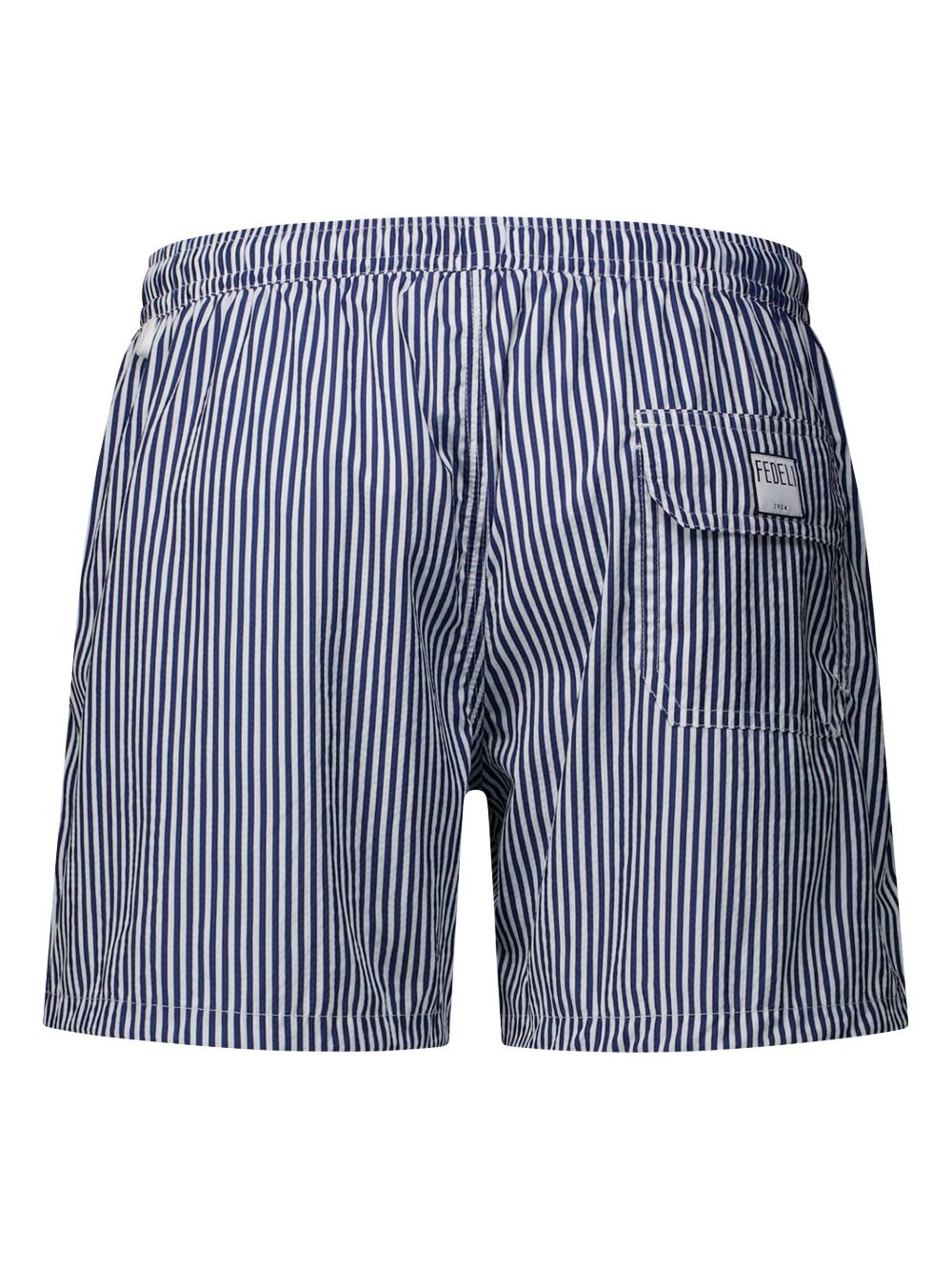 Fedeli striped swim shorts - Blauw