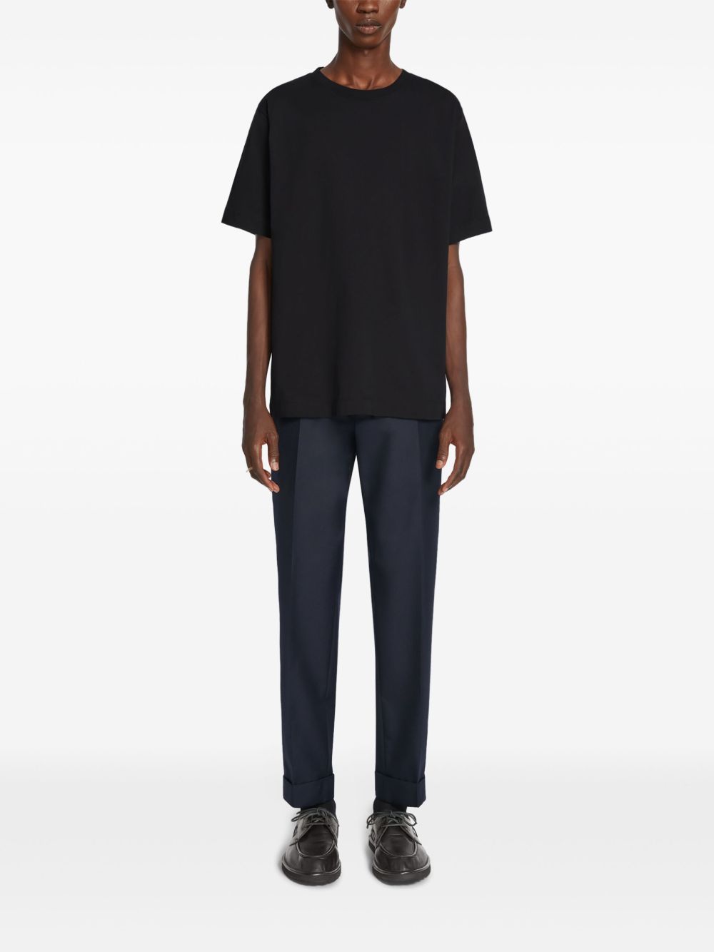 DRIES VAN NOTEN Katoenen T-shirt - Zwart