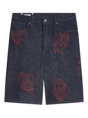 DRIES VAN NOTEN 総柄 切り替えショーツ DRIES VAN NOTEN メンズ ショーツ通販 - FARFETCH